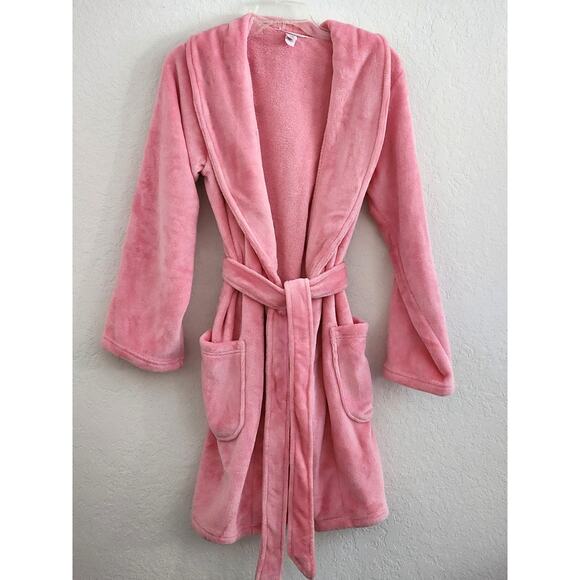 ROBE-VICTORIA'S SECRET SIGNATURE-Pink-Soft-Fluffy-Removable Waist Tie-Size SM - Picture 1 of 10